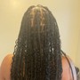 Knotless med long with curls