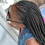 Smedium boho knotless braids