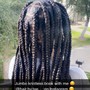 Medium knotless braids