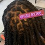 Medium knotless braids