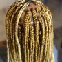 Medium knotless braids