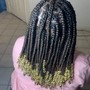 Medium knotless braids