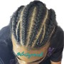 Freestyle French Braids w/ natural hair