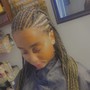 Cornrows into ponytail $200