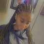 Cornrows into ponytail $200