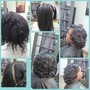 Steam Shampoo and Silk Press/Natural Style (no extensions)