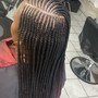 Small 3layer braids (lower back length)