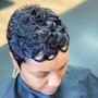 Shampoo and Style on relaxed hair