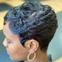 Shampoo and Style on relaxed hair