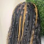 Goddess Braids medium size waist length.