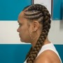 Updo Style on Braids