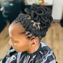 Loc Extension installation /locked hair