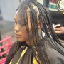 Natural hair individual plaits