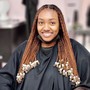 Goddess Knotless Braids with Synthetic Hair