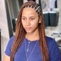 Boho bob knotless braids with 100% human hair