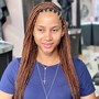 Boho bob knotless braids with 100% human hair