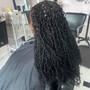 Goddess knotless Braids(Low quality Human Hair)