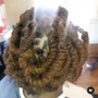 Loc Maintenance W/ CURLS (perm rods)