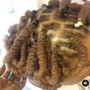 Loc Maintenance W/ CURLS (perm rods)