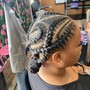 Feed-in Braids With Knot bunn