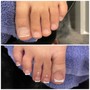 Gel Manicure w/ French tips