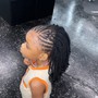 Mini braids on natural hair