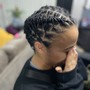 Braids no hair added