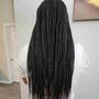 Ponytail feed-in/ ghana cornrows large size