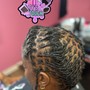 (Adult) Loc Retwist (Top with Shaved side)