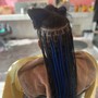 Stitch Braids / Feed-in Braids  add on length knee