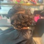 Bohemian hair add synthetic curls