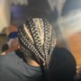 Stitch Braids / Feed-in Braids  add on length knee