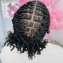 Loc Retwist w/ style