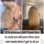 Severe matted hair detangling