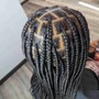 Medium Knotless braids