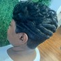 Scalp twist updo