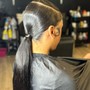 Sleek ponytail wit frontal