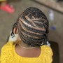 Feed In Braids weave will be feeded into hair when braided