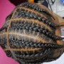 Women's braid’s cornrows