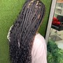 Knotless braids Half of the head