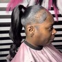 Sleek Ponytail on Natural Hair