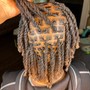 Pineapple Ponytail Over Dreads