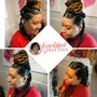 "Elevate Your Look with a Sophisticated Loc Updo – Timeless Beauty and Grace!"