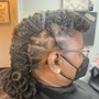 Extended 2 strand Locs w retwist and added hair