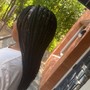 Natural style/ half braids no weave