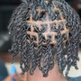 Loc Retwist (Above Ear/Top of Head)