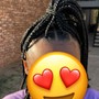 Kids medium knotless braids