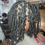 interlocing dreads (starting at ear length)