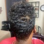 Flat Iron/Curl Relaxed Hair (Short Pixie)