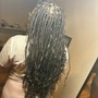 Half up half down Quick Weave